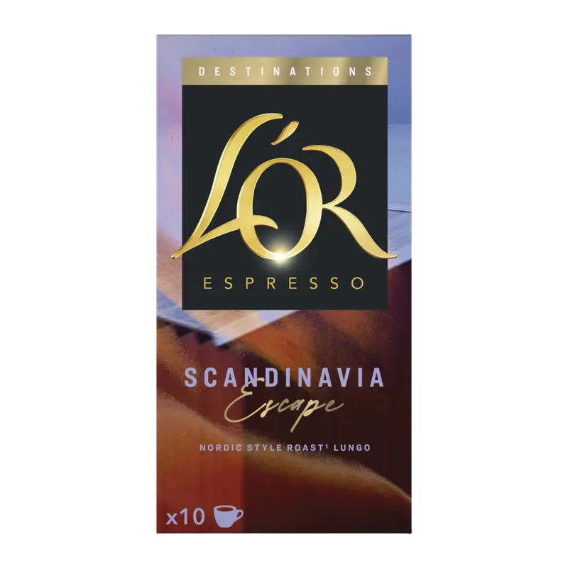 L'OR Lungo Scandinavia escape koffiecups