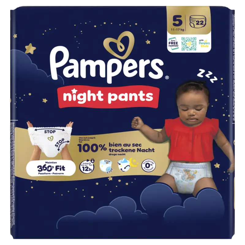 Pampers Night pants luierbroekje maat 5
