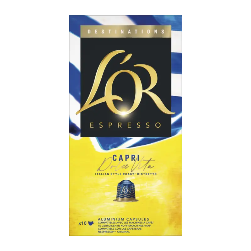 L'OR Ristretto Capri dolce vita koffiecups
