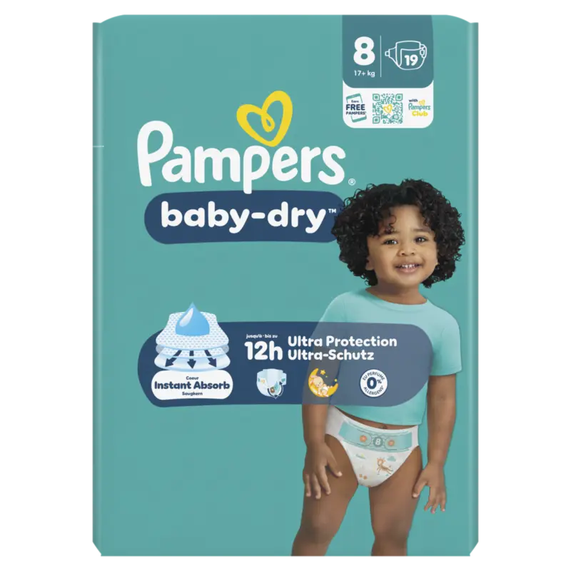 Pampers Baby-dry luiers maat 8