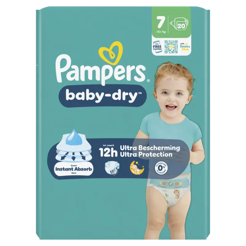 Pampers Baby-dry luiers maat 7