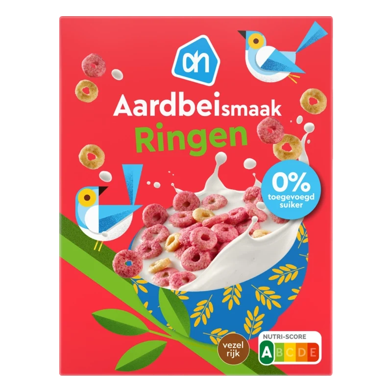 Aardbeismaak ringen 0% toegevoegd suiker