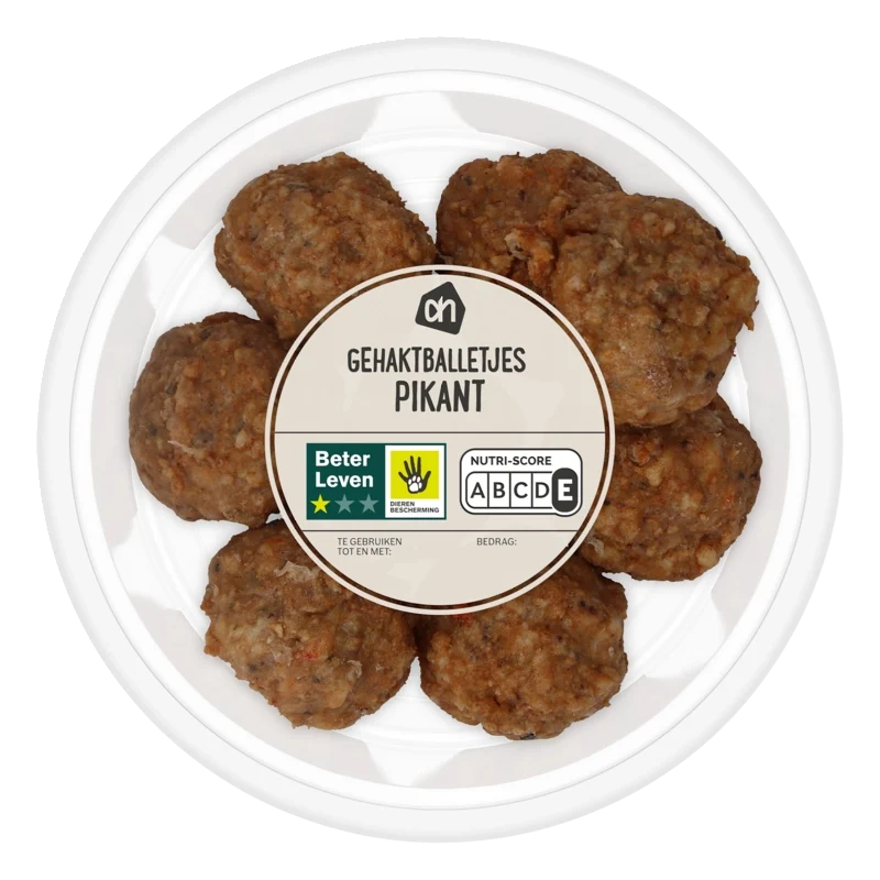 Gehaktballetjes pikant