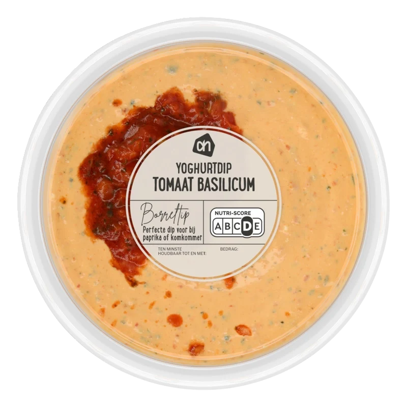 Yoghurtdip tomaat basilicum