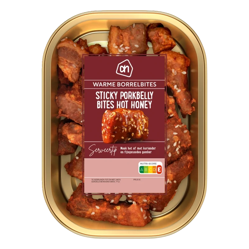 Sticky porkbelly bites hot honey