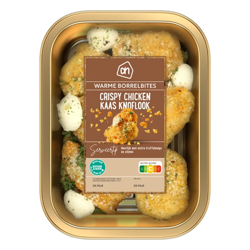 Crispy chicken kaas knoflook