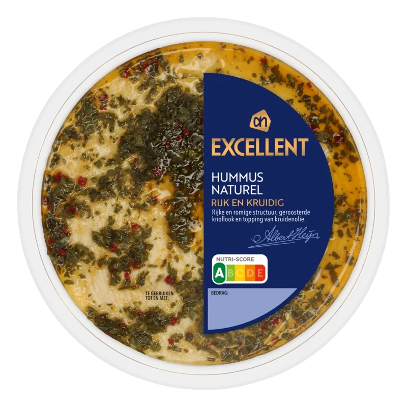 Excellent Hummus naturel met geroosterde knoflook