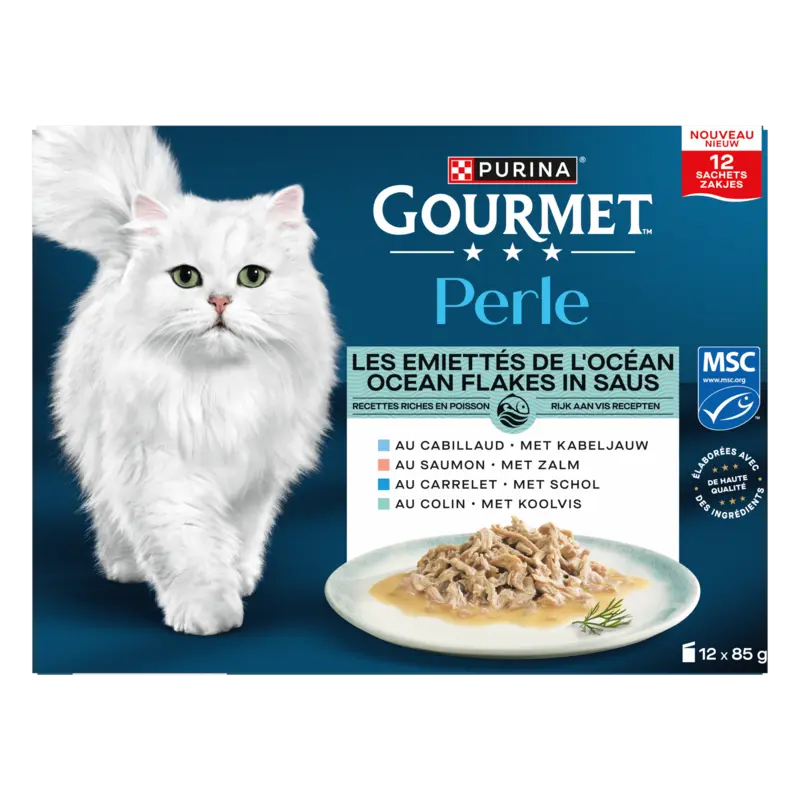 Gourmet Perle ocean flakes in saus