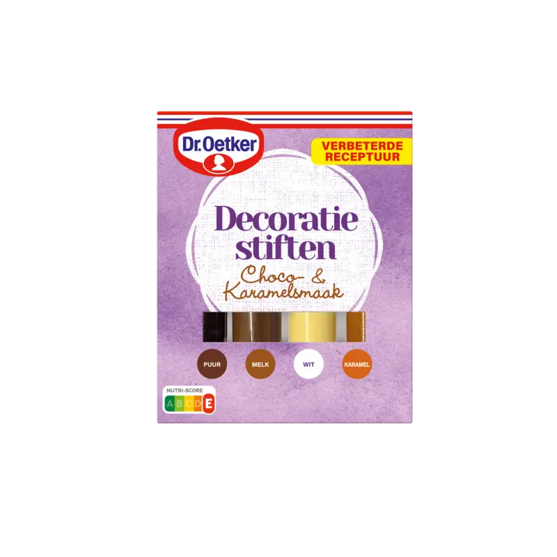 Dr. Oetker Decoratie stiften choco & karamelsmaak