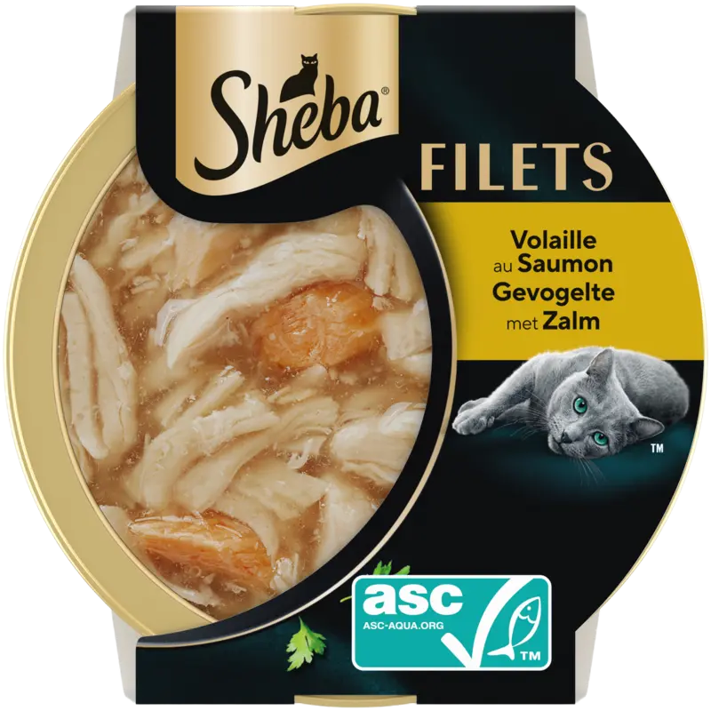 Sheba Filets gevogelte met zalm