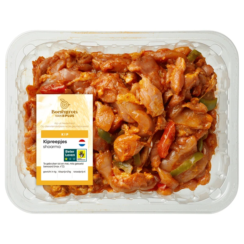 Boerentrots Kipreepjes shoarma