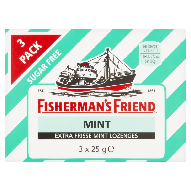 Fisherman's Friends Mint suikervrij 3 pack