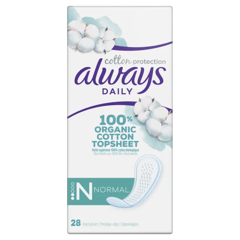 Always Daily 100% organic pantyliners normal
