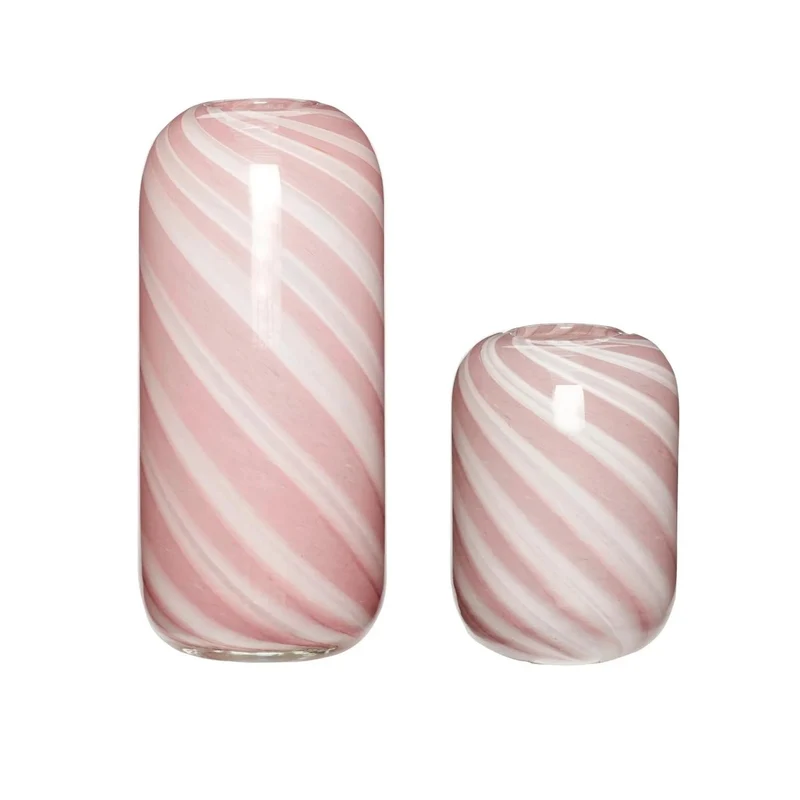 Roze Candy-vazen (set van 2)
