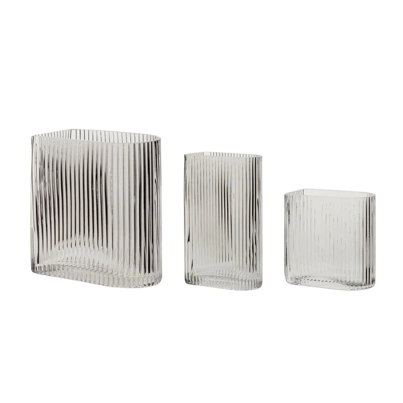 Elements heldere vazen (set van 3)