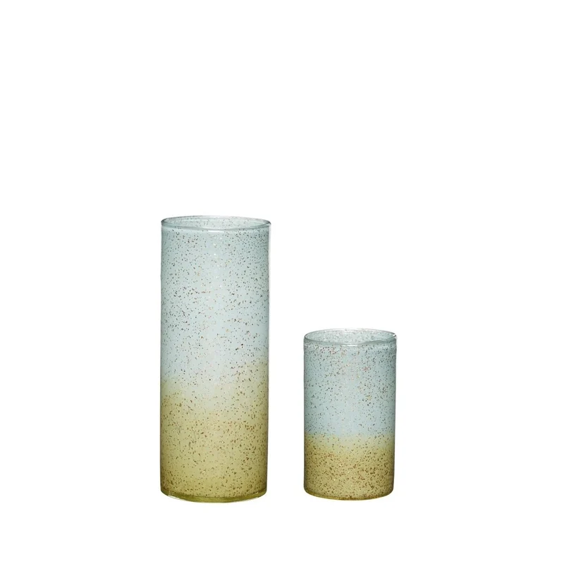 Shimmer-vaas blauw/bruin (set van 2)