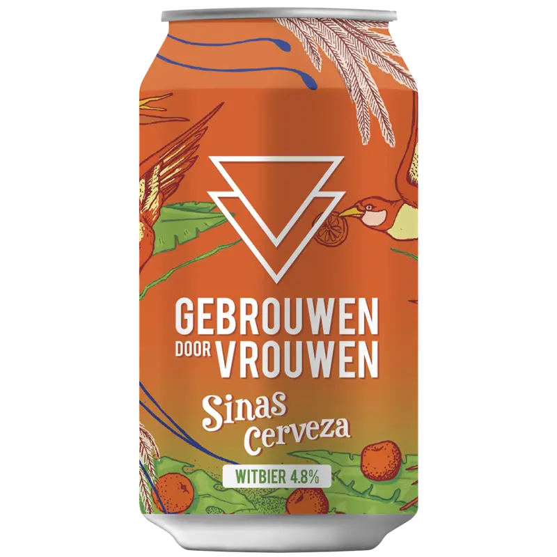 Gebrouwen door vrouw Sinas cerveza