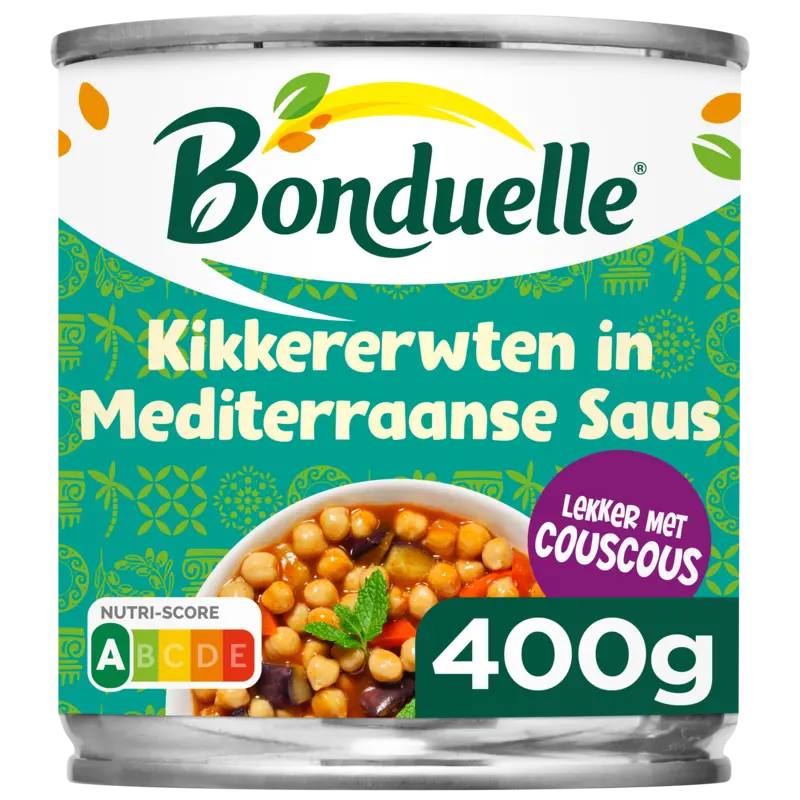 Bonduelle Kikkererwten in Mediterraanse saus