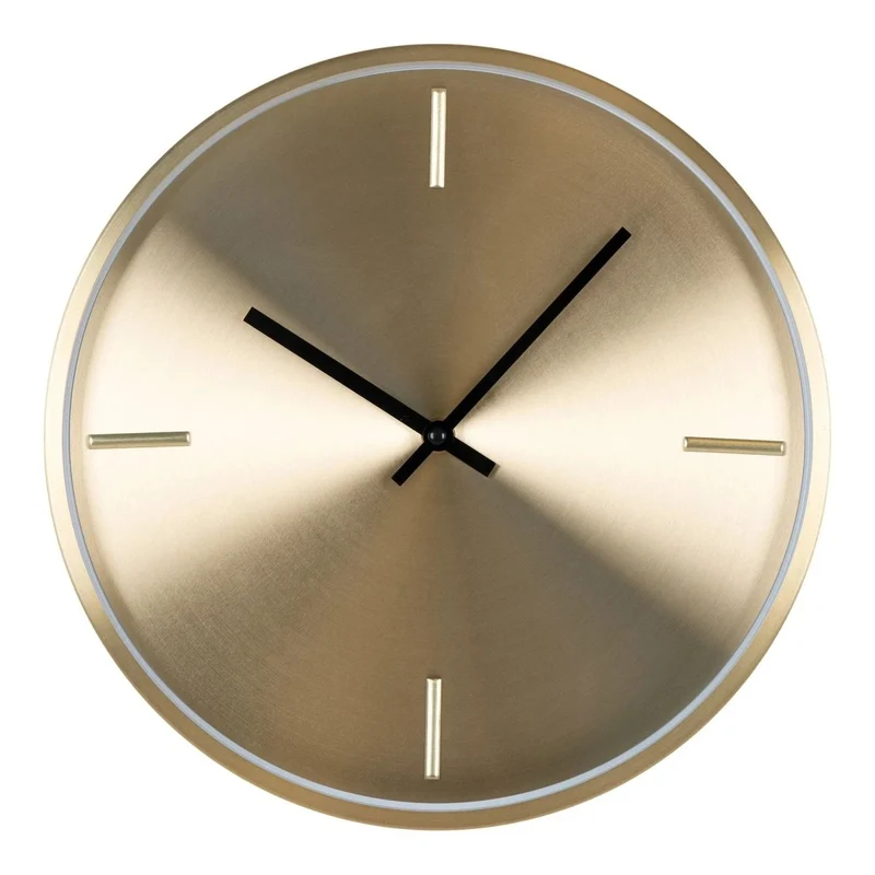Istanbul Wandklok aluminium goud