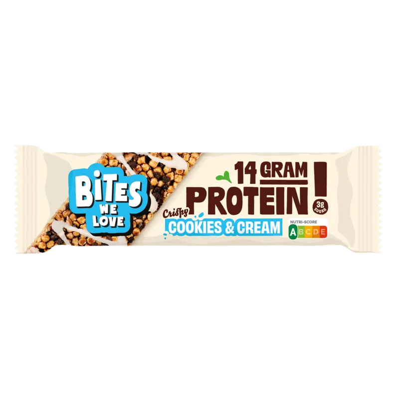 BitesWeLove Protein bar cookies & cream