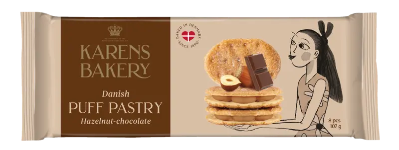 Karens Bakery Danish puff pastry hazelnut-chocolate