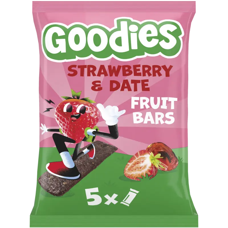 Goodies Strawberry & date fruit bars