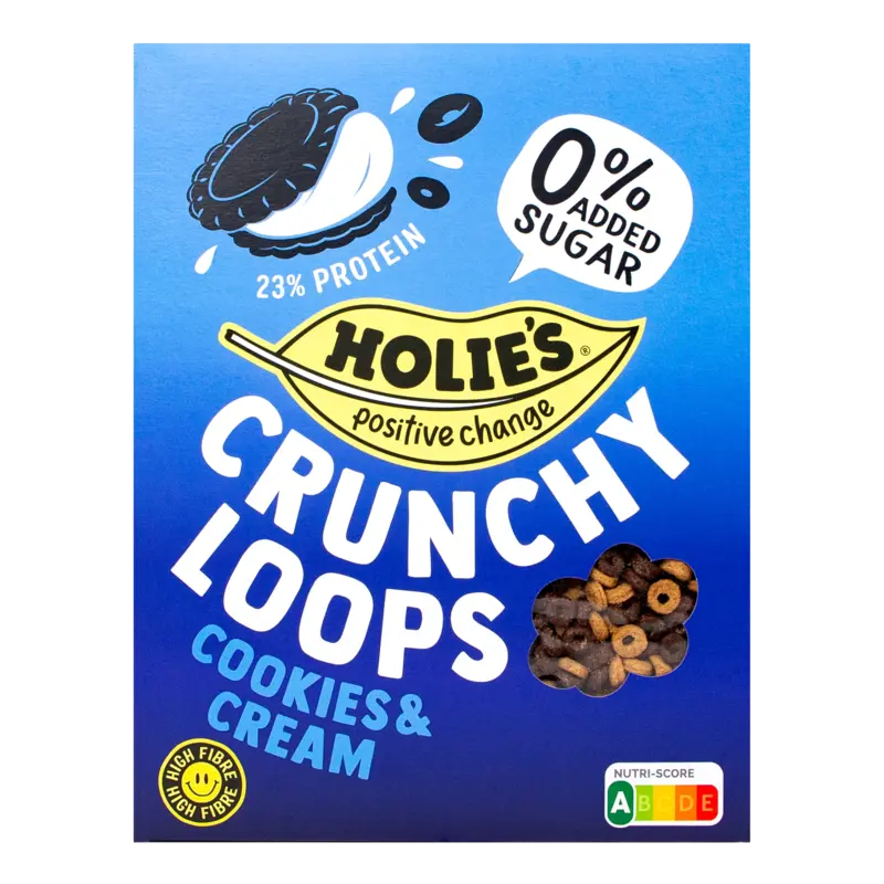 Holie's Crunchy loops cookies & cream