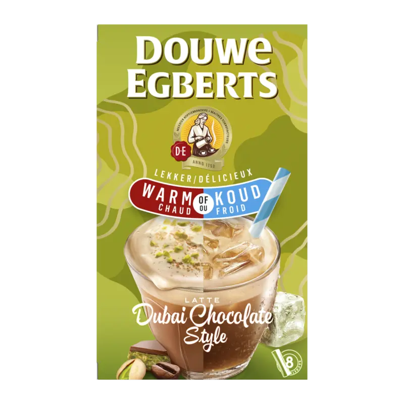 Douwe Egberts Dubai chocolate style oploskoffie