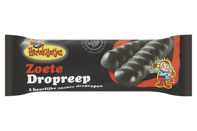 Harlekijntjes Zachte zoete dropreep