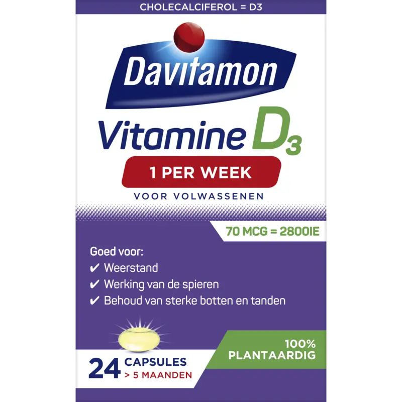 Davitamon Vitamin D1 volwassenen 100% plantaardig