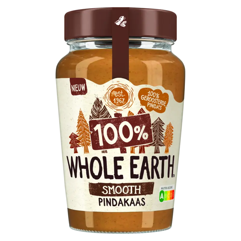 Whole earth Smooth 100% pindakaas