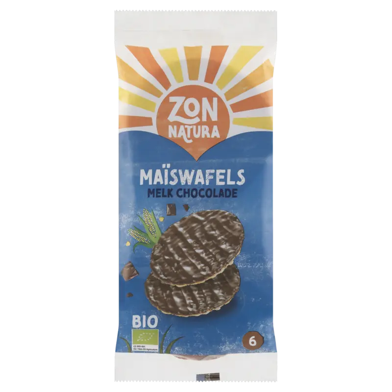 Zonnatura Maiswafel chocolade melk