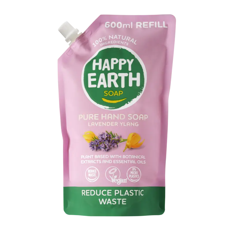 Happy Earth Pure hand soap lavender ylang refill