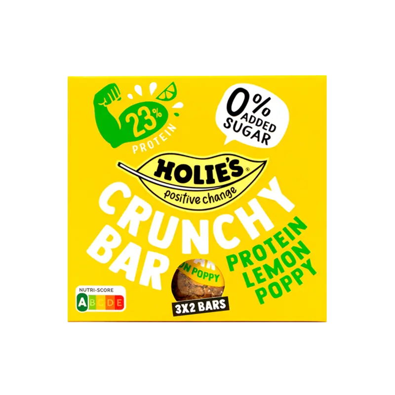 Holie's Crunchy bar protein lemon poppy