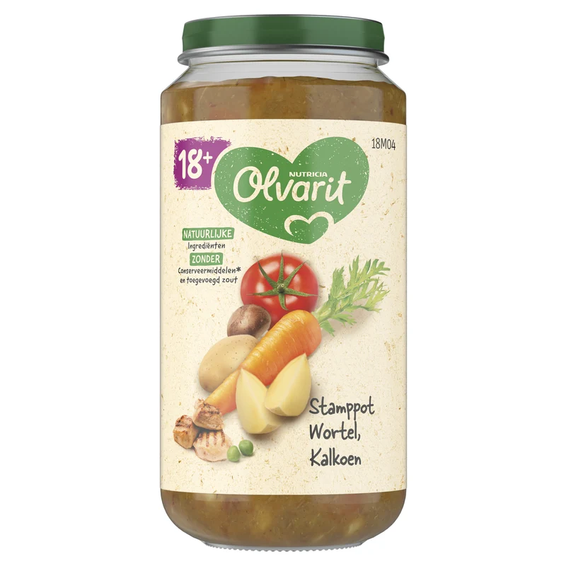 Olvarit 18+mnd Stamppot Wortel Kalkoen