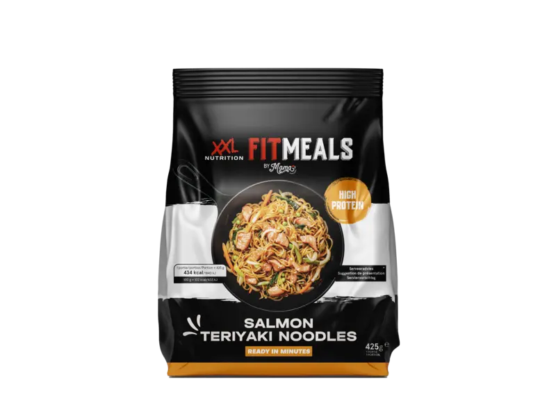 Fitmeals XXL nutrition salmon teriyaki noodles