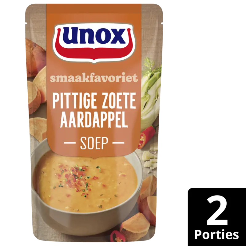 Unox Pittige zoete aardappelsoep