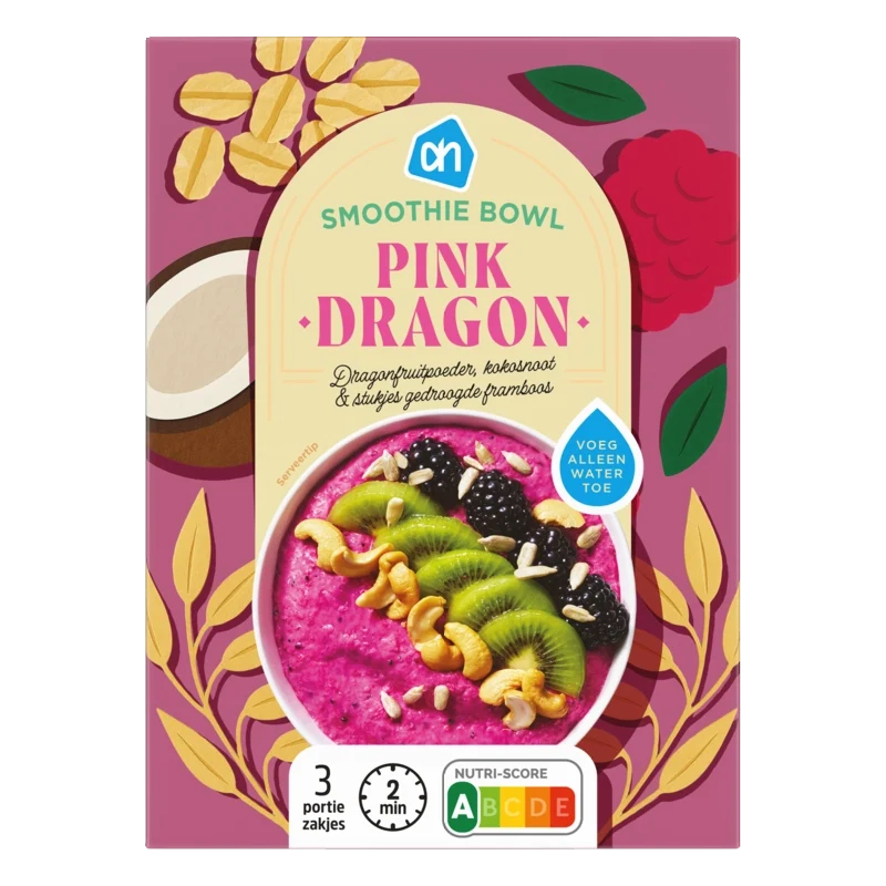 Smoothie bowl pink dragon