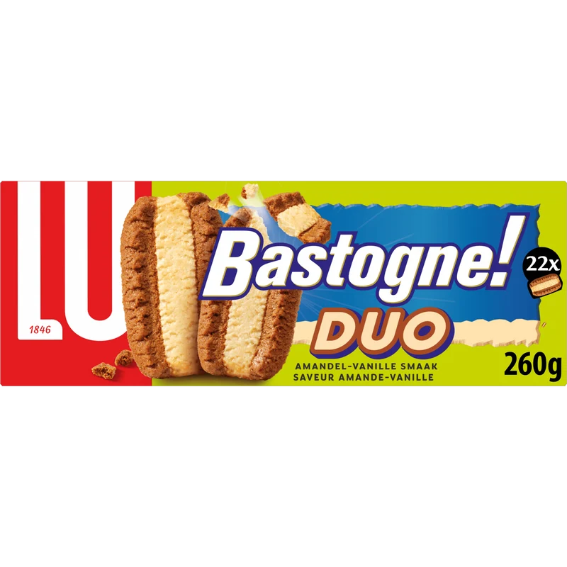 Lu Bastogne Duo Koekjes Amandel & Vanille