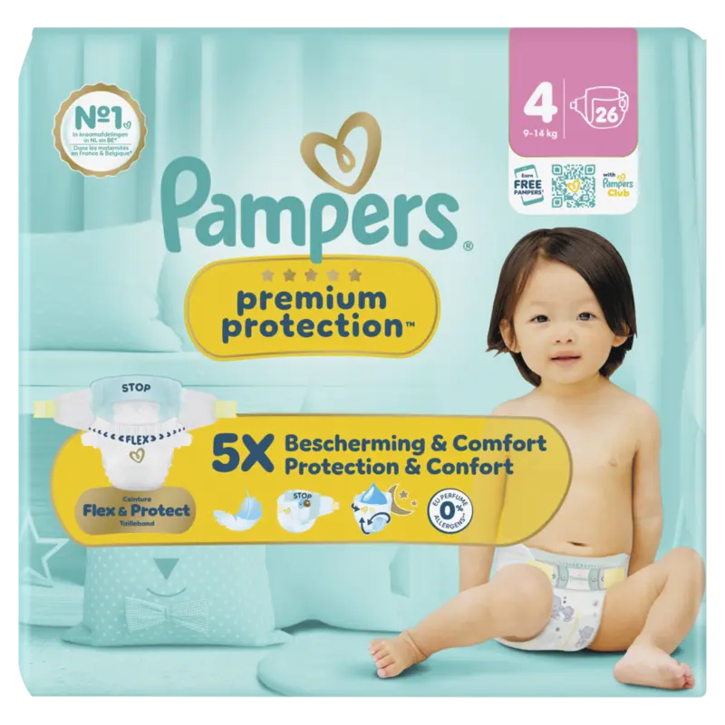 Pampers Premium protection luiers maat 4