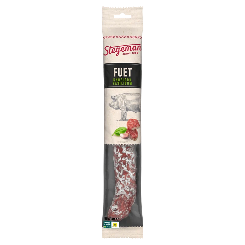 Stegeman Fuet knoflook basilicum