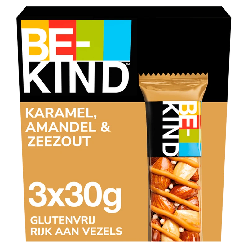 BeKind Notenrepen glutenvrij karamel amandel