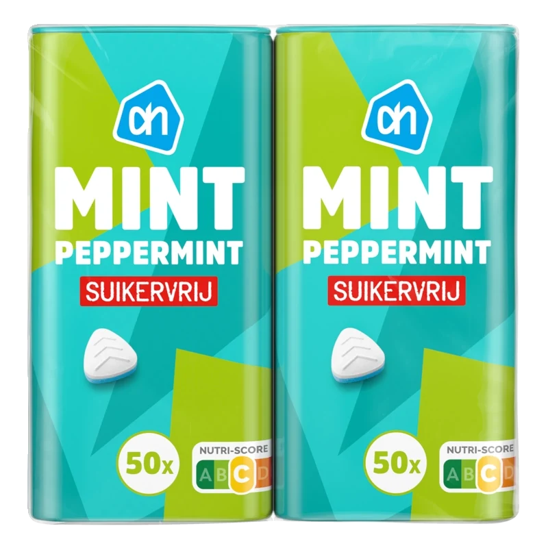 Mint peppermint suikervrij 2-pack