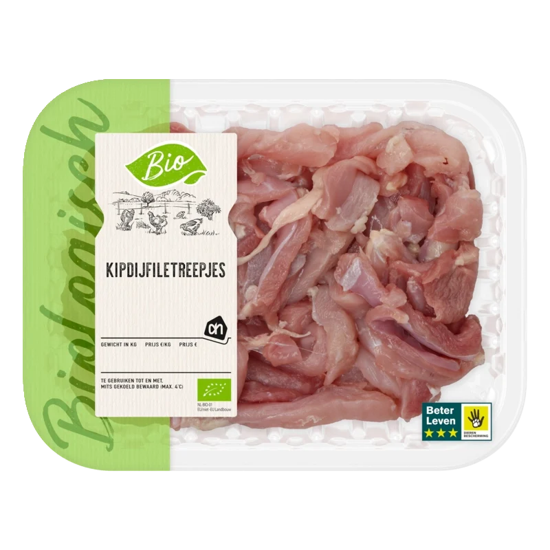 Biologisch Kipdijfiletreepjes