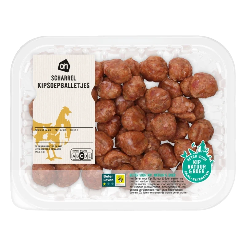 Scharrel kipsoepballetjes