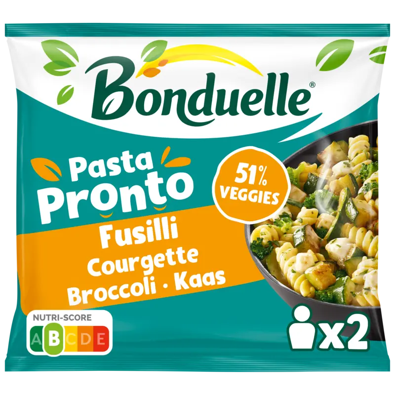 Bonduelle Pasta pronto fusilli courgette broccoli