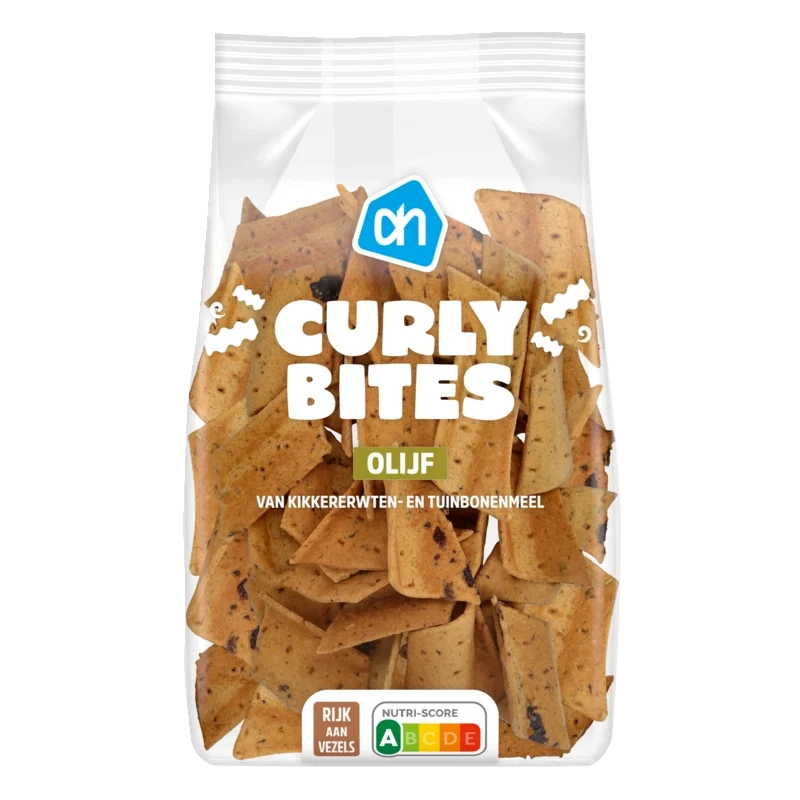 Curly crackers olijf