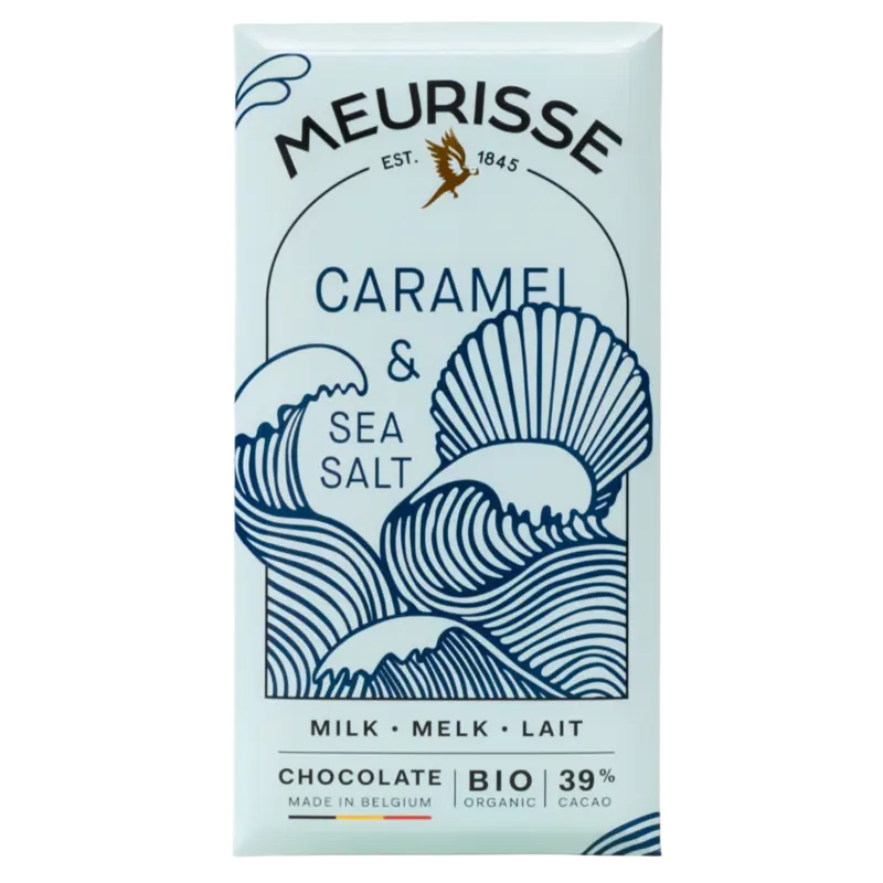 Meurisse Milk chocolate with caramel & sea salt