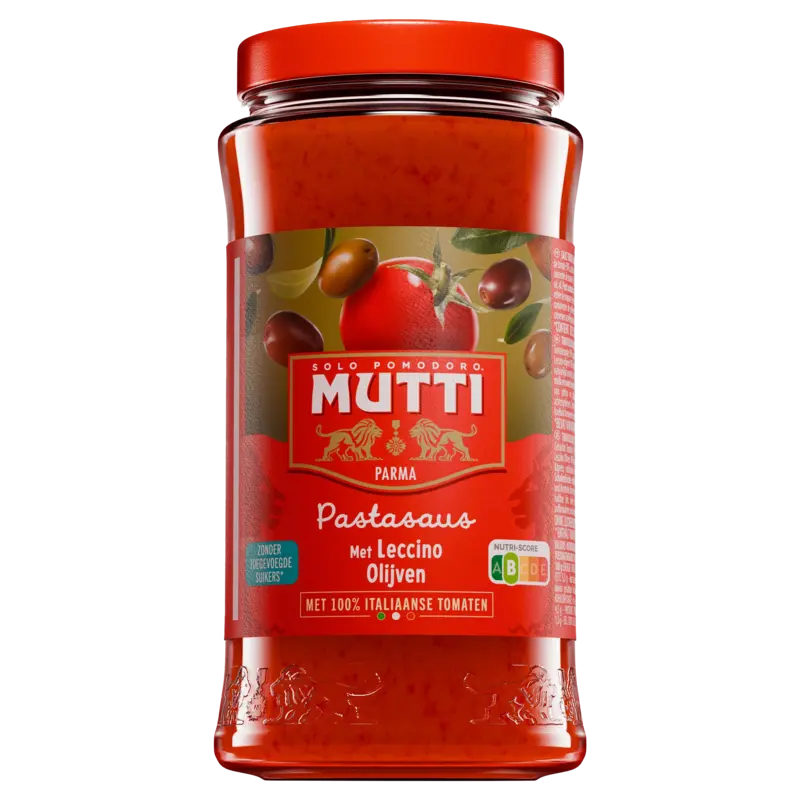 Mutti Tomatensaus met leccino olijven