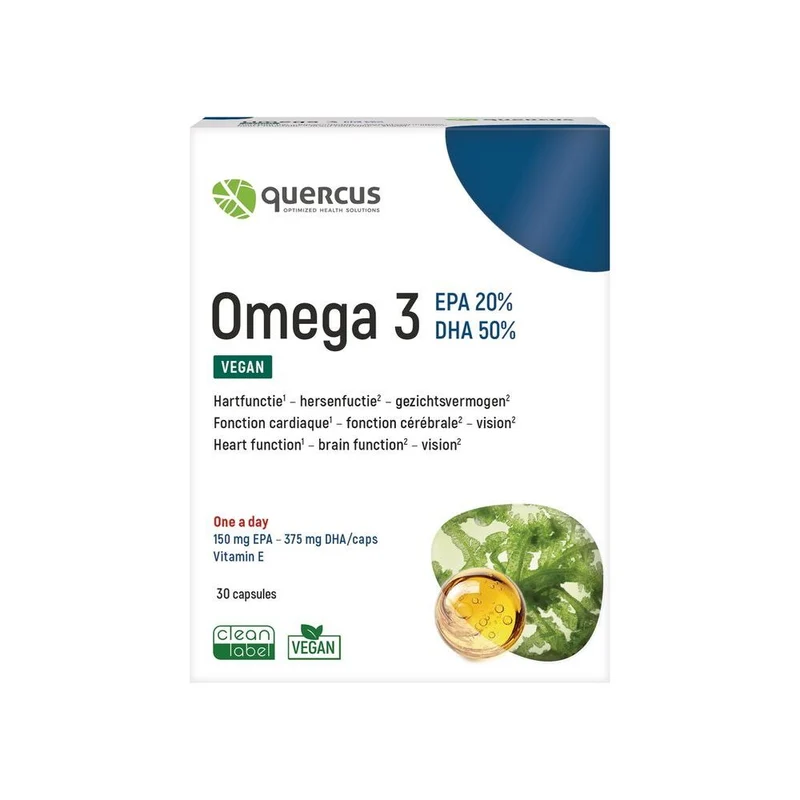 Quercus Omega 3 Vegan EPA & DHA 30 capsules
